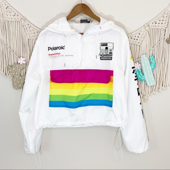 Polaroid Film Camera Anorak Pullover 